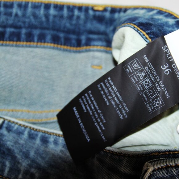 BNWT SS23 REPRESENT SPLIT DENIM 34 & 36 - Picture 12 of 15